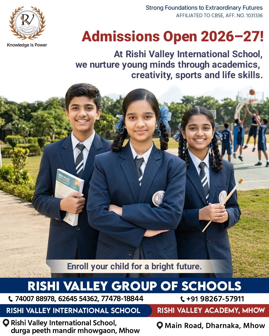 Affordable CBSE Schools in Mhow with Best Facilities