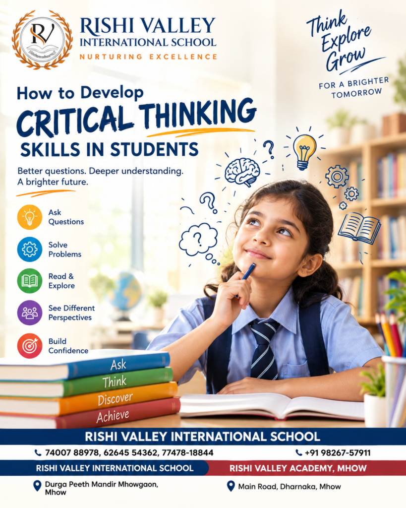 Critical thinking skills in students at Rishi Valley International School